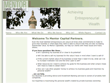 Tablet Screenshot of mentorcappartners.com